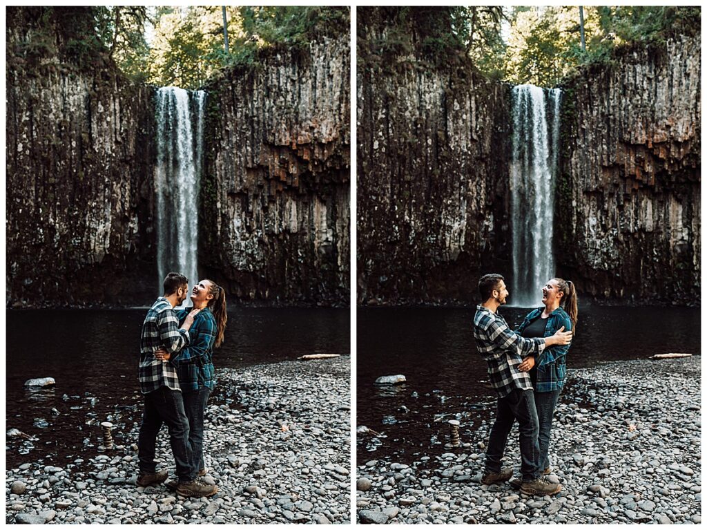 Oregon Engagement Photography - Romantic Waterfall Engagement Session | Lauren + Dylan