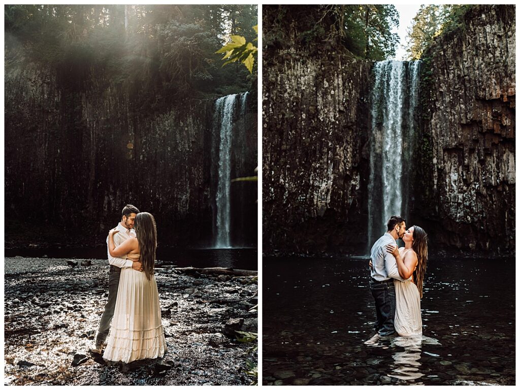 Oregon Engagement Photography - Romantic Waterfall Engagement Session | Lauren + Dylan