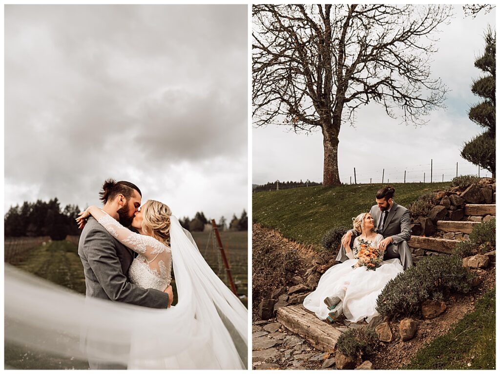 Oregon Wedding Photography - Spring Picnic in the Vines