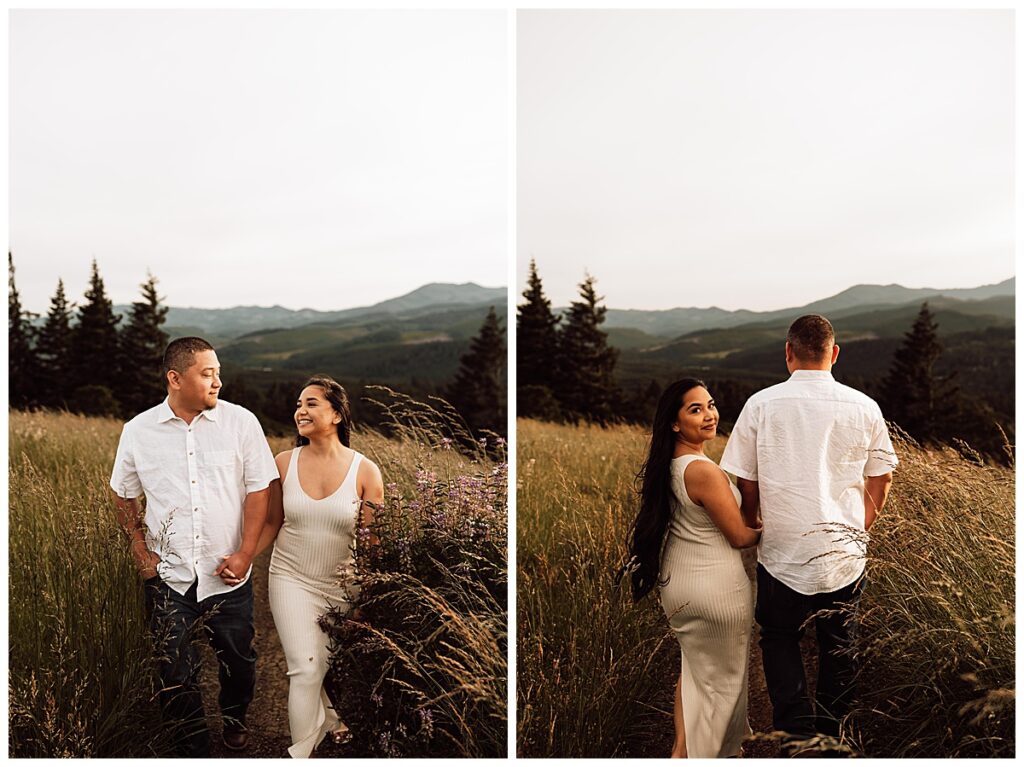 Oregon Engagement Photography - Golden Hour Engagement Session | Kelsey + Lenny